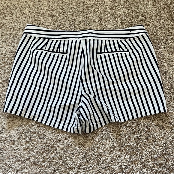 J. Crew Factory White and black Striped Shorts 14 - Picture 2 of 8
